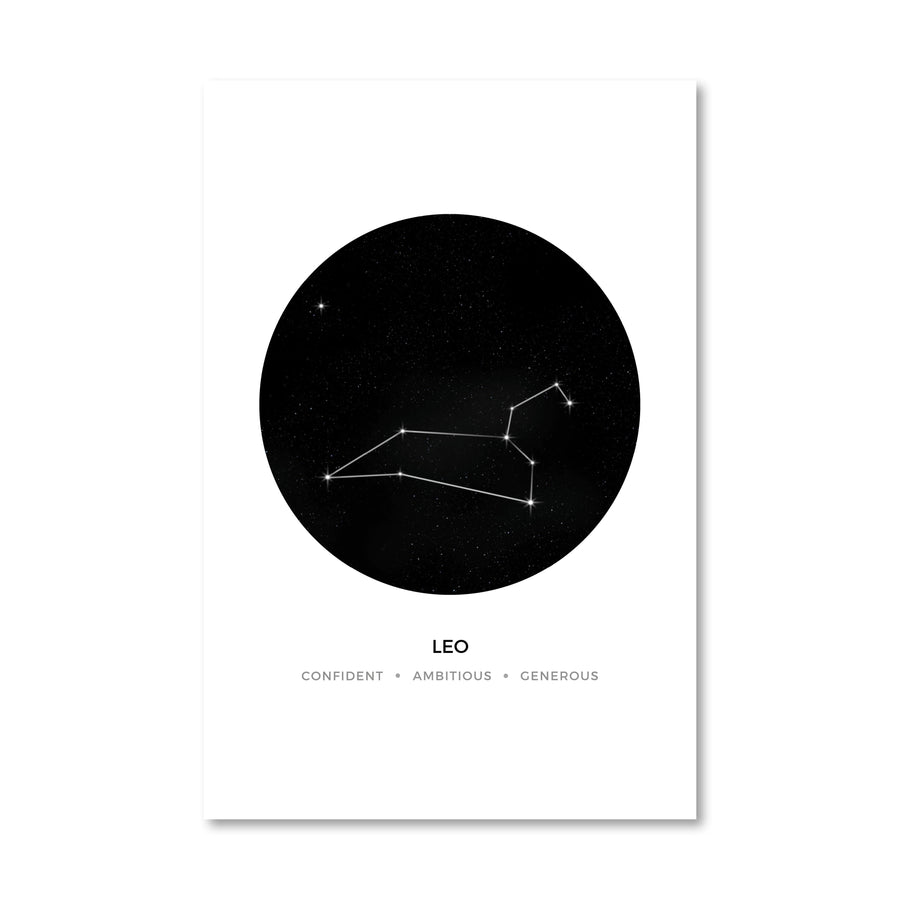 Leo Traits Canvas Art 40 x 50cm / No Board - Canvas Print Only Clock Canvas