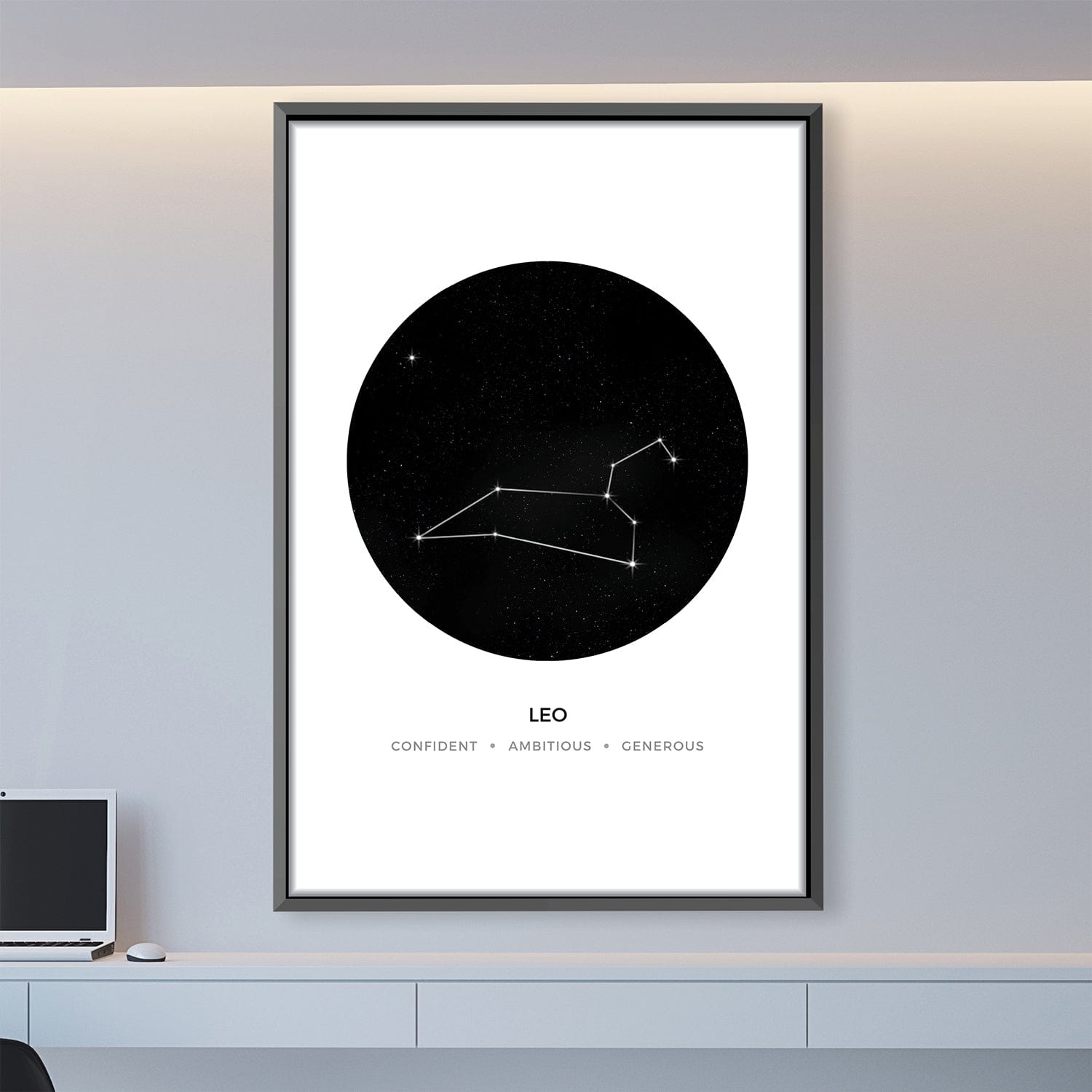 Leo Traits Canvas Art Clock Canvas