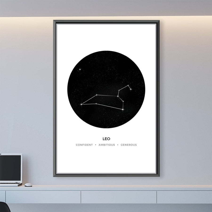 Leo Traits Canvas Art Clock Canvas