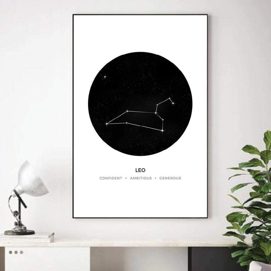 Leo Traits Canvas Art Clock Canvas
