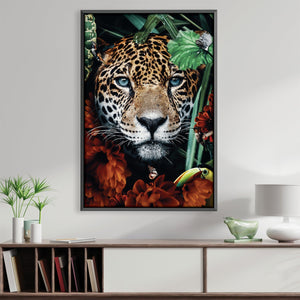 Leopard 2 Canvas Art 30 x 45cm / Unframed Canvas Print Clock Canvas