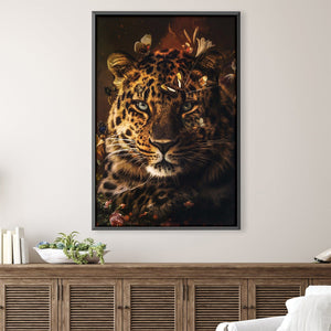 Leopard 3 Canvas Art 30 x 45cm / Unframed Canvas Print Clock Canvas
