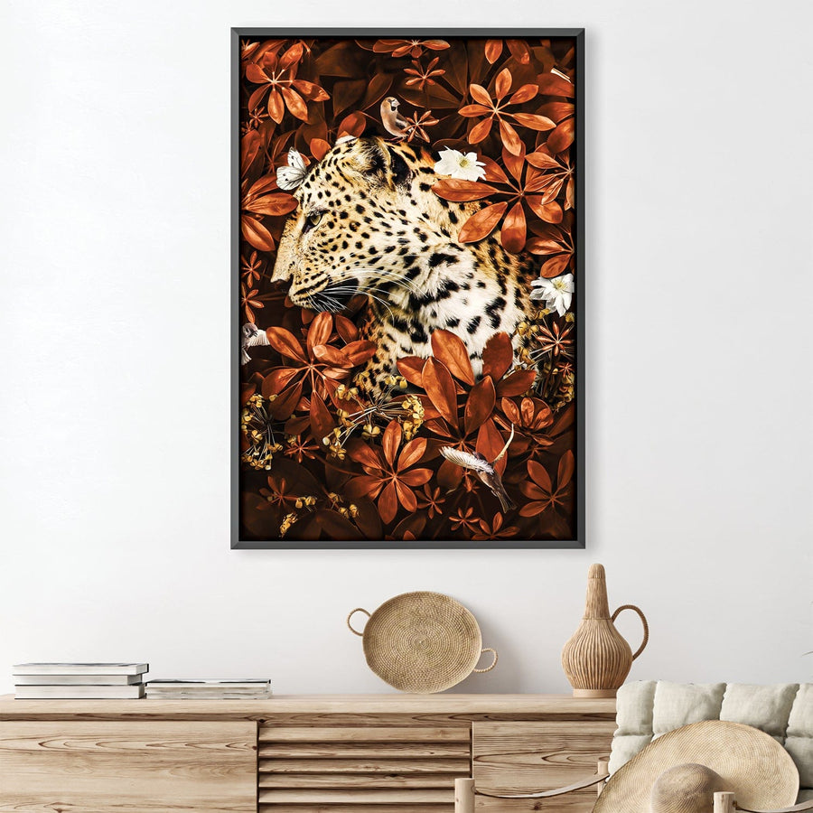 Leopard 4 Canvas Art 30 x 45cm / Unframed Canvas Print Clock Canvas