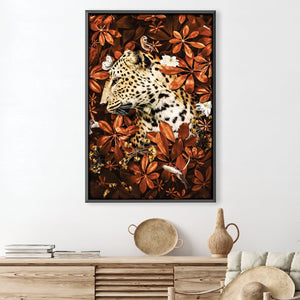 Leopard 4 Canvas Art 30 x 45cm / Unframed Canvas Print Clock Canvas