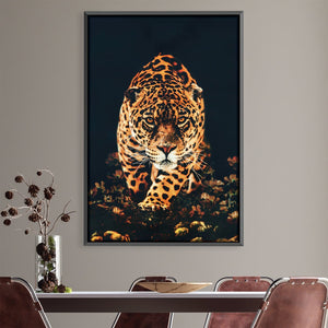 Leopard Canvas Art 30 x 45cm / Unframed Canvas Print Clock Canvas