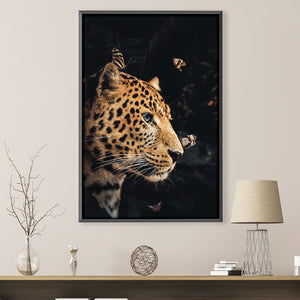 Leopard Couple 1 Canvas Art 30 x 45cm / Unframed Canvas Print Clock Canvas