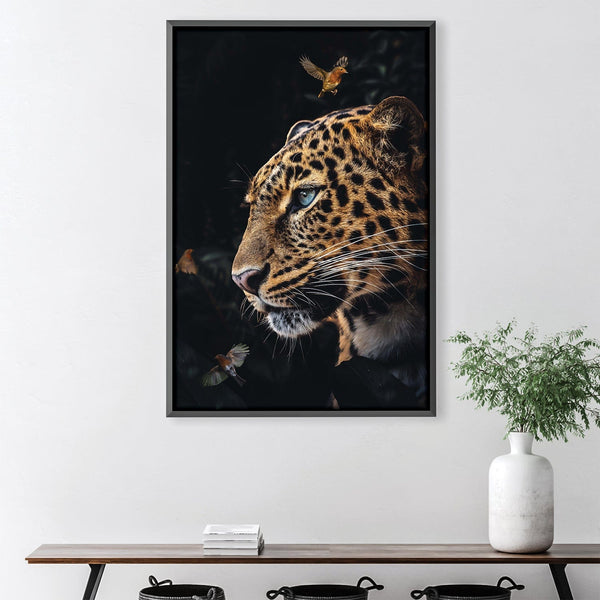 Leopard Couple 2 Canvas Art 30 x 45cm / Unframed Canvas Print Clock Canvas