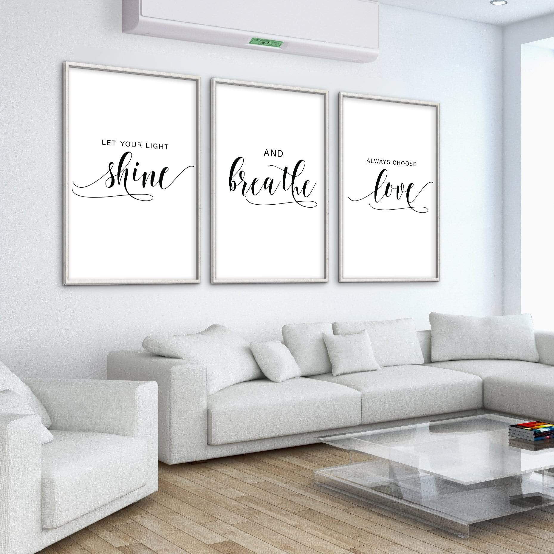 Let Your Light Shine Canvas Art Clock Canvas