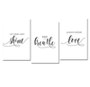 Let Your Light Shine Canvas Art Set of 3 / 40 x 50cm / No Board - Canvas Print Only Clock Canvas