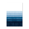 Levels of Blue Canvas Art Clock Canvas