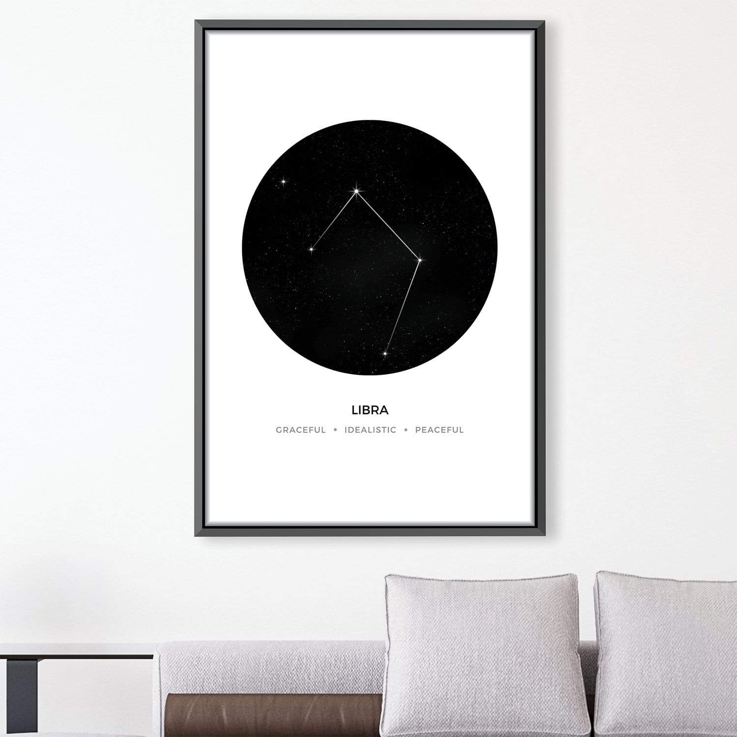 Libra Traits Canvas Art Clock Canvas