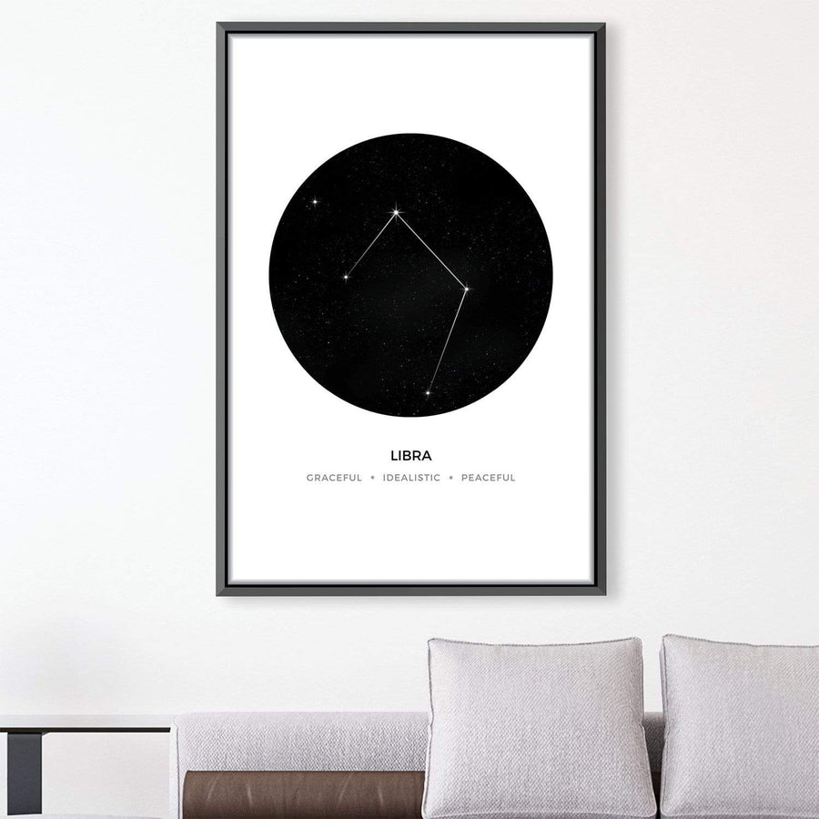 Libra Traits Canvas Art Clock Canvas