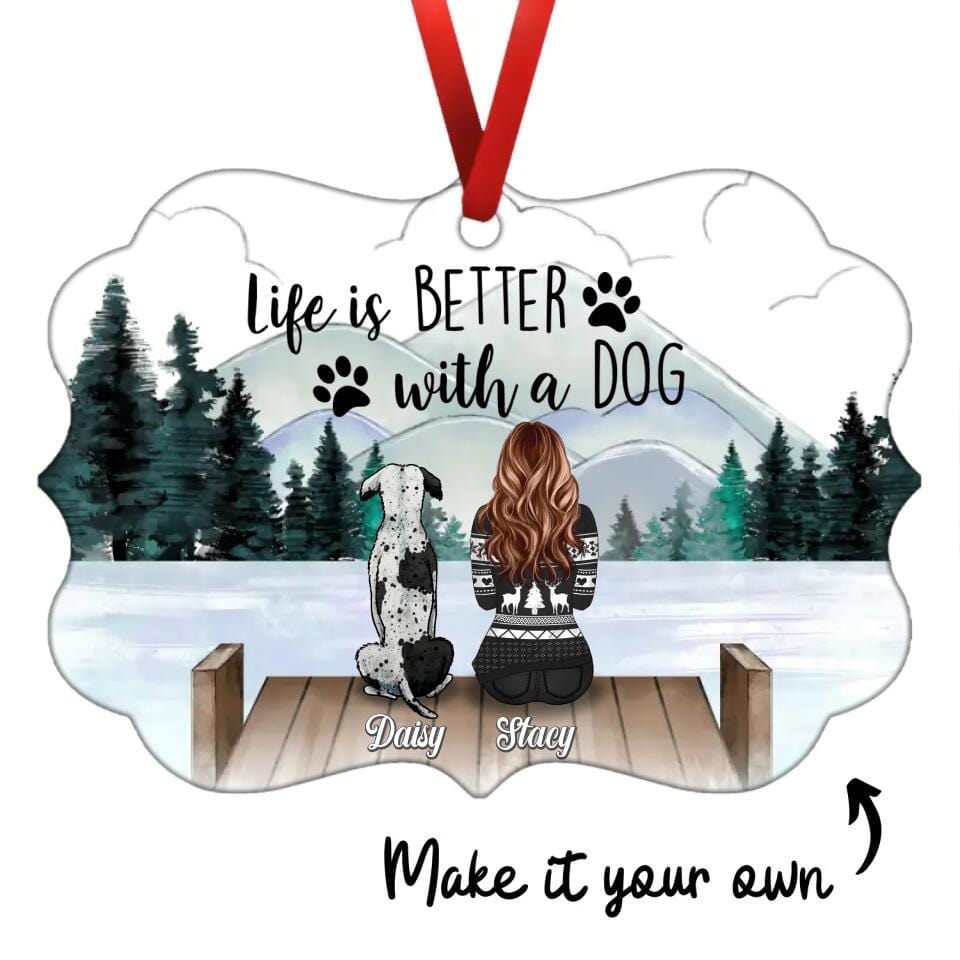 Life is Better With a Dog Ornament product thumbnail