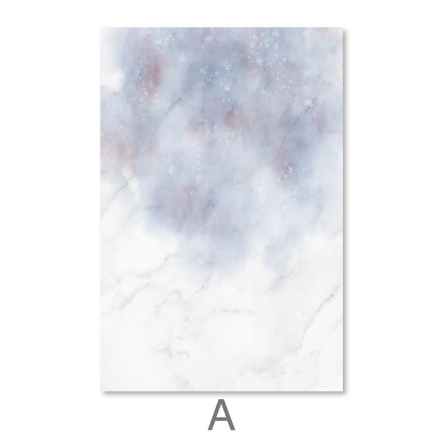 Light Abstract Canvas Art A / 30 x 45cm / Unframed Canvas Print Clock Canvas