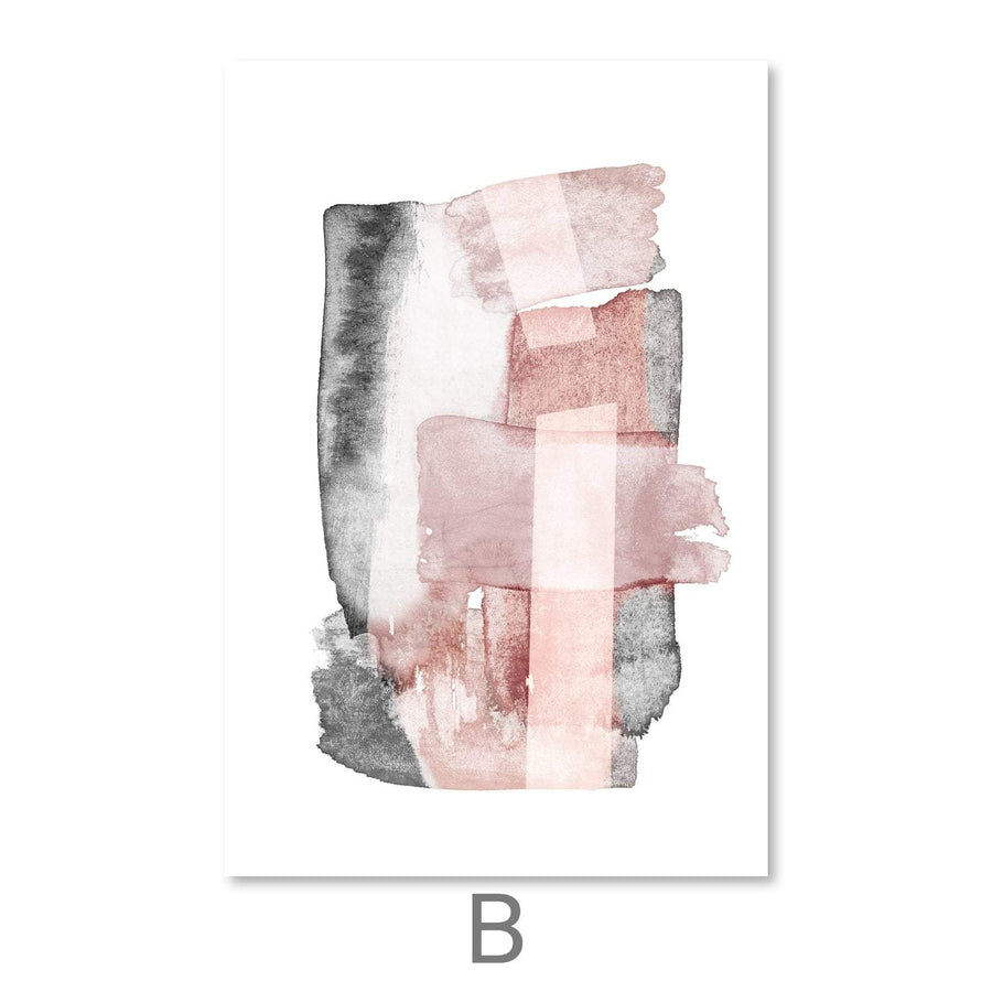 Light Contrast Canvas Art B / 30 x 45cm / Unframed Canvas Print Clock Canvas