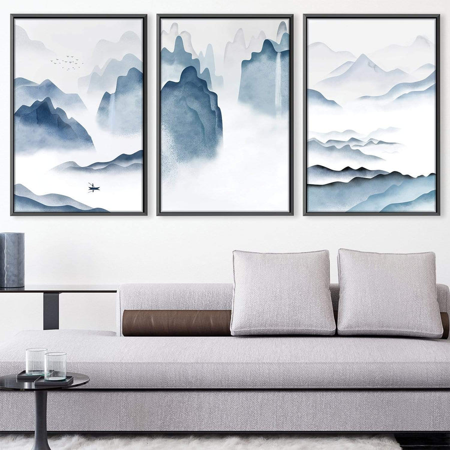 Light Landscape Canvas Art Clock Canvas