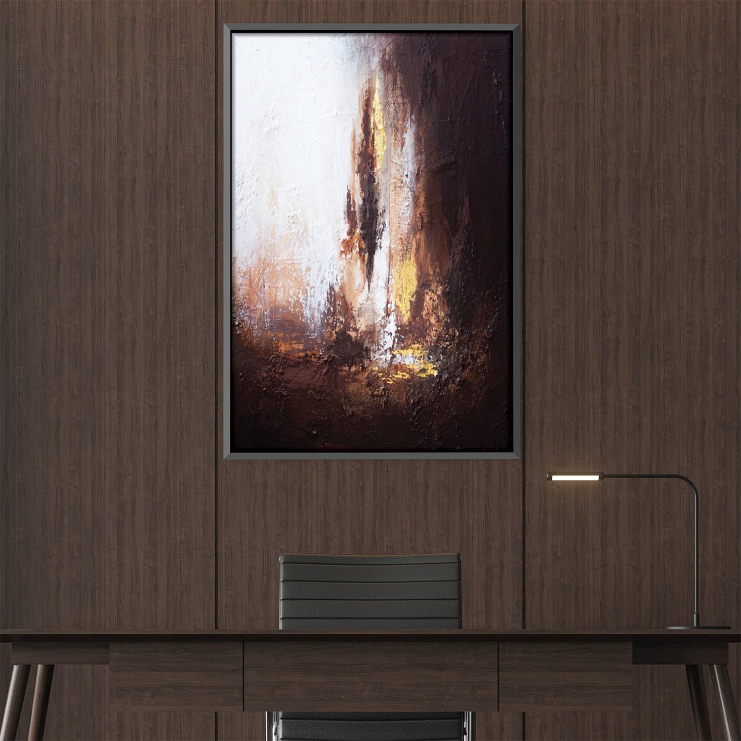 Light Of The Cave Canvas Art Clock Canvas