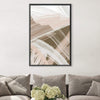 Lighter Brushes Canvas Art Clock Canvas