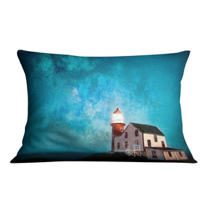 Lighthouse and the Stars Cushion Cushion 48 x 33cm Clock Canvas
