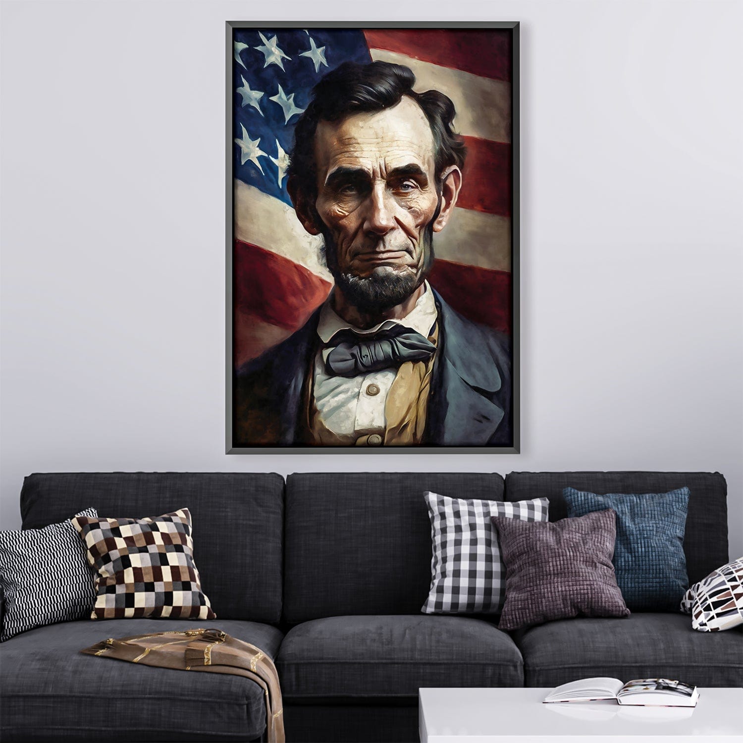 Lincoln and the Flag Canvas product thumbnail