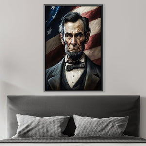 Lincoln The Free Canvas Art Clock Canvas