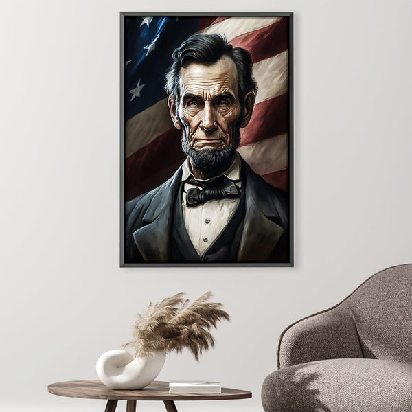 Lincoln The Free Canvas Art Clock Canvas