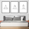 Line Serenity Canvas Art Clock Canvas