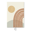 Lines and Circles Canvas Art C / 30 x 45cm / Unframed Canvas Print Clock Canvas