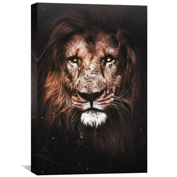 Lion Canvas Art 30 x 45cm / Unframed Canvas Print Clock Canvas