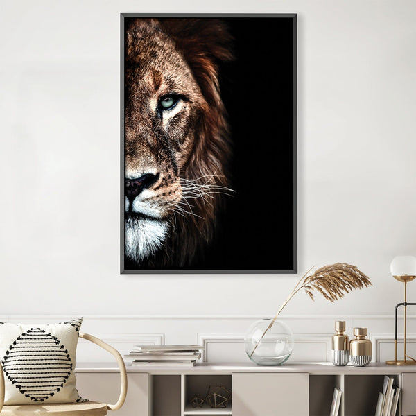 Lion Duet Canvas Art 30 x 45cm / Unframed Canvas Print Clock Canvas