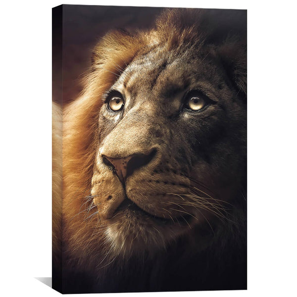 Lion King Canvas Art 40 x 60cm / Unframed Canvas Print Clock Canvas