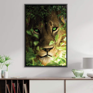 Lion Portrait Canvas Art Clock Canvas