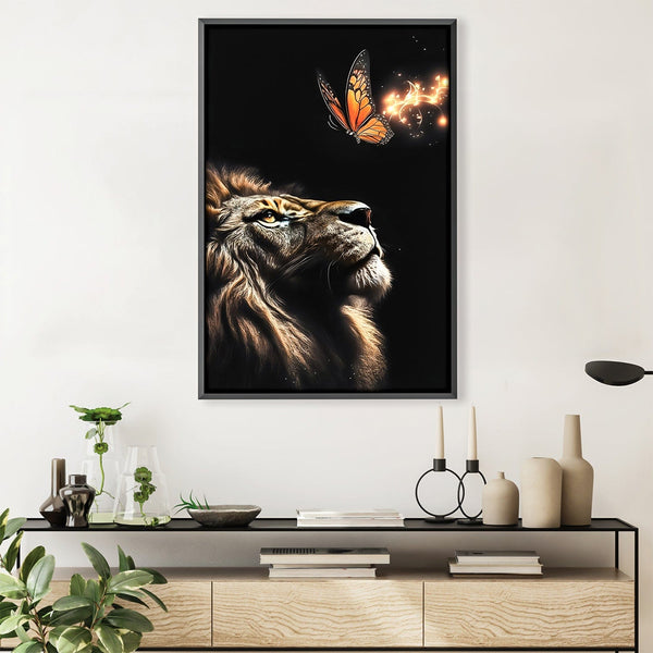 Lion Tranquility Canvas Art 30 x 45cm / Unframed Canvas Print Clock Canvas