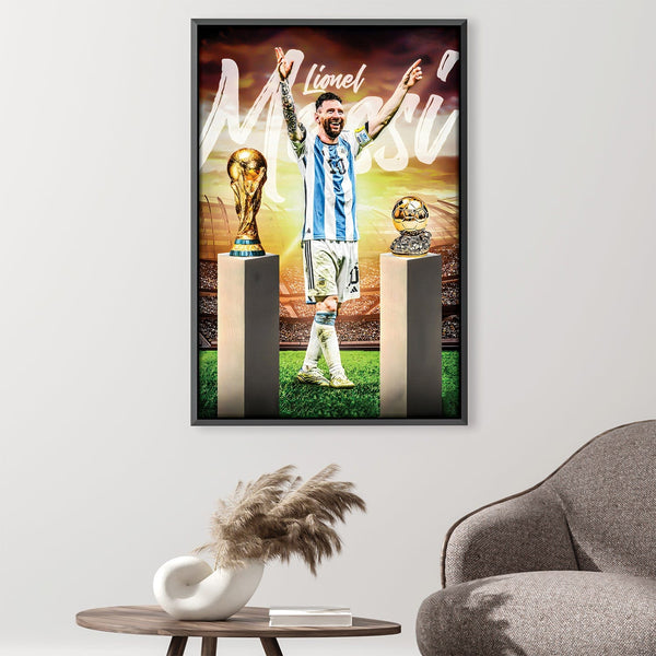 Lionel Messi Canvas Art Clock Canvas