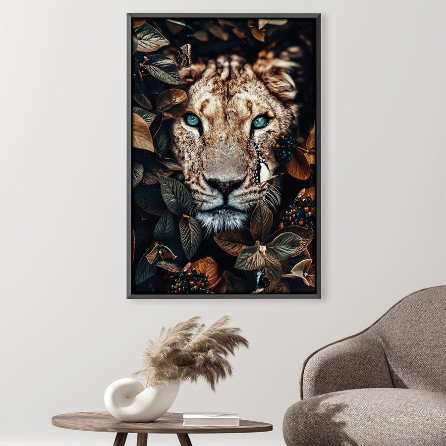 Lioness 1 Canvas Art 30 x 45cm / Unframed Canvas Print Clock Canvas