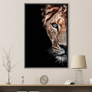 Lioness Duet Canvas Art 30 x 45cm / Unframed Canvas Print Clock Canvas