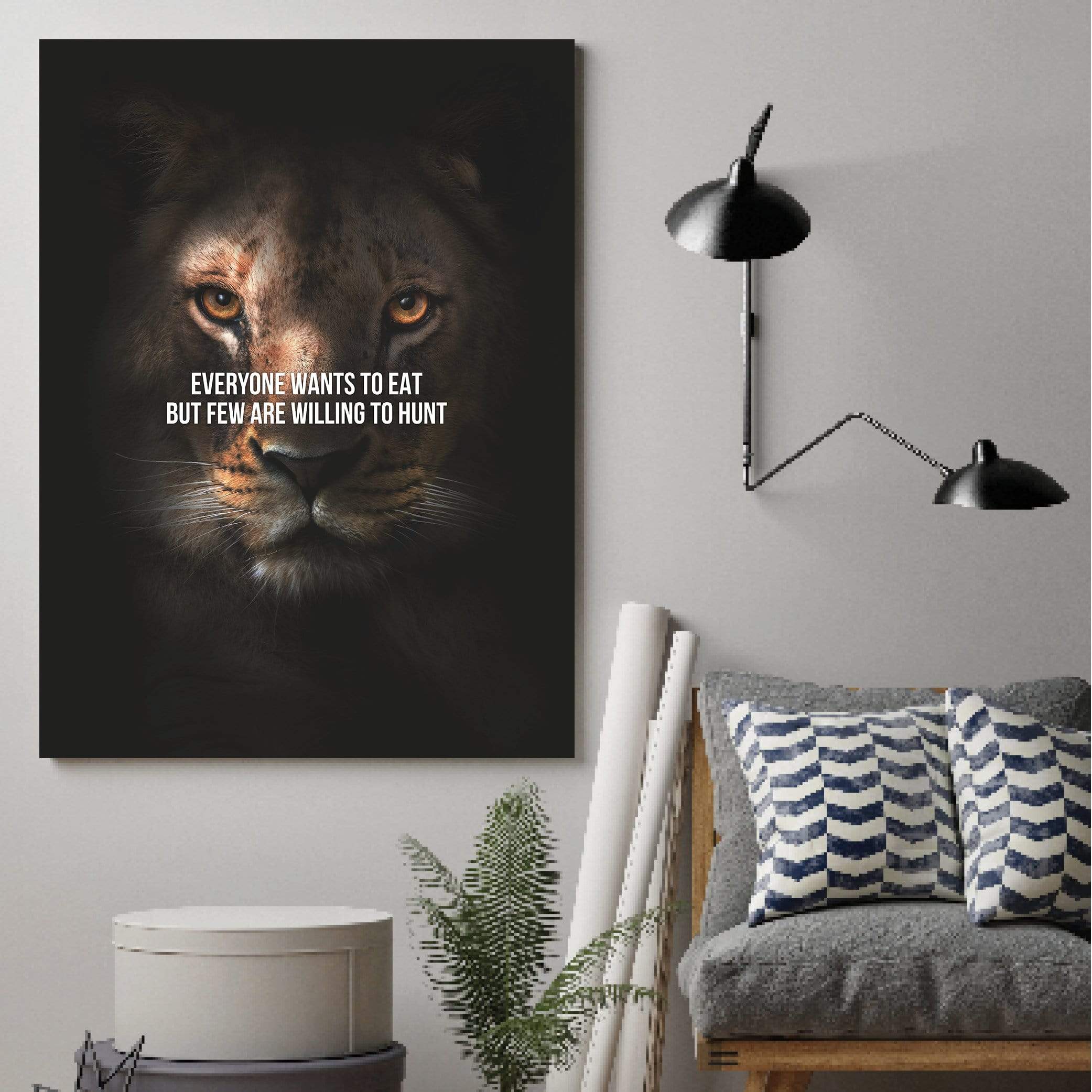 Lioness Hunt Canvas product thumbnail