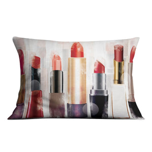 Lipstick Cushion Cushion 48 x 33cm Clock Canvas