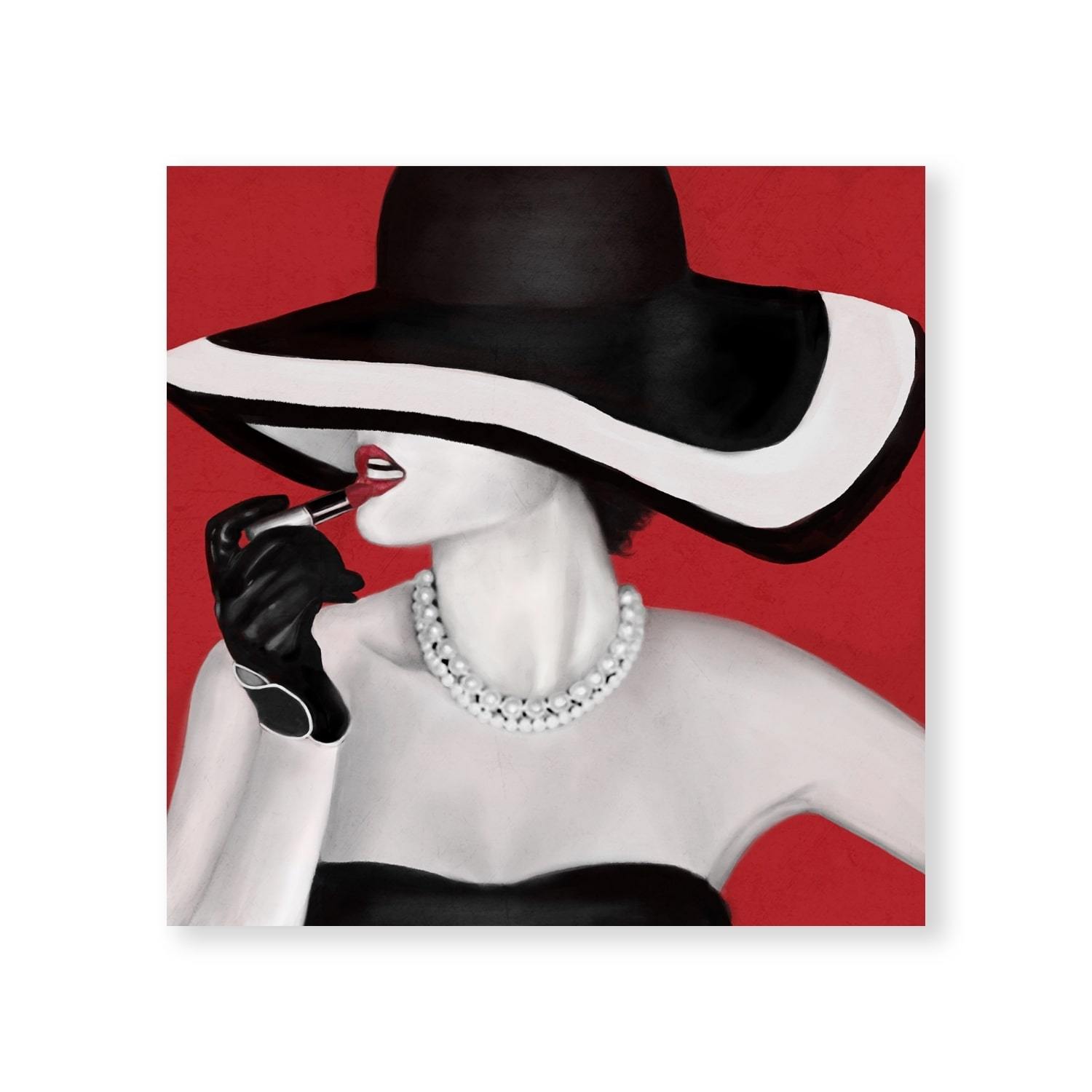 Lipstick Icons Canvas Art Clock Canvas