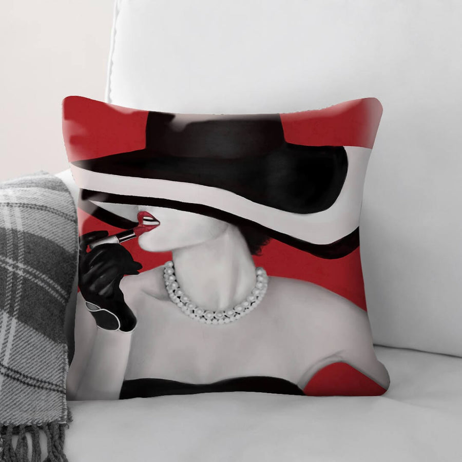Lipstick Icons Cushion Cushion Cushion Square Clock Canvas