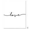 Live Laugh Love Canvas Art C / 40 x 60cm / Unframed Canvas Print Clock Canvas