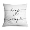 Live Simply A Cushion Cushion 45 x 45cm Clock Canvas