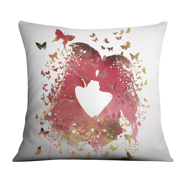 Love in the Butterflies Cushion Cushion 45 x 45cm Clock Canvas