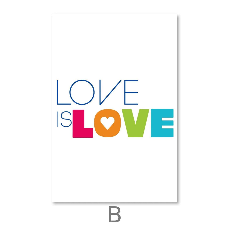 Love is Love Canvas Art Clock Canvas
