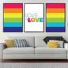 Love is Love Canvas Art Clock Canvas