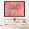 Love is Treasure Canvas Art 45 x 30cm / Unframed Canvas Print Clock Canvas