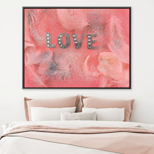 Love is Treasure Canvas Art 45 x 30cm / Unframed Canvas Print Clock Canvas