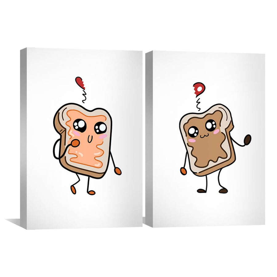 Love Sandwich Canvas Art Clock Canvas