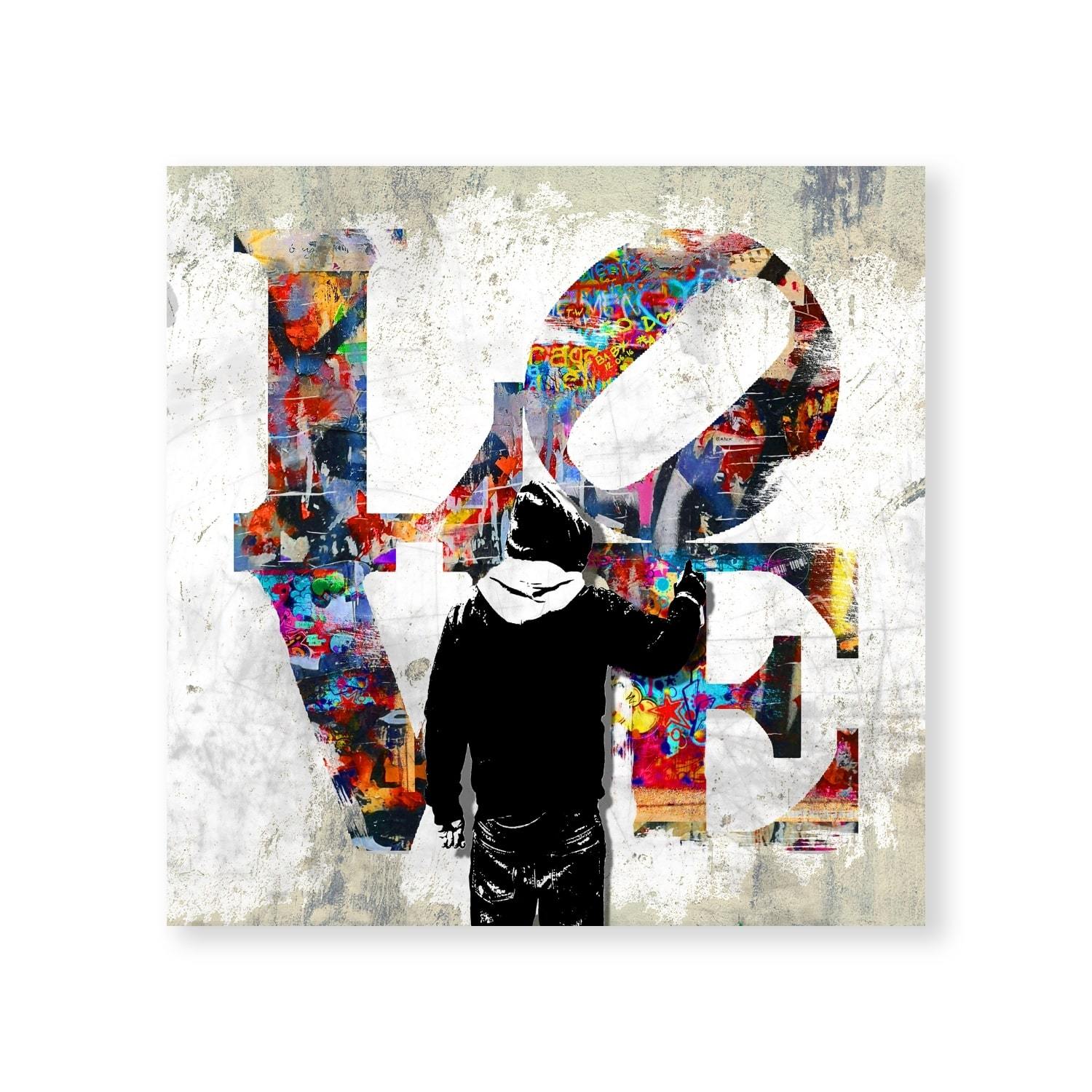 Love Symbol Canvas Art Clock Canvas