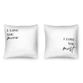 Love You More Cushion Cushion Clock Canvas